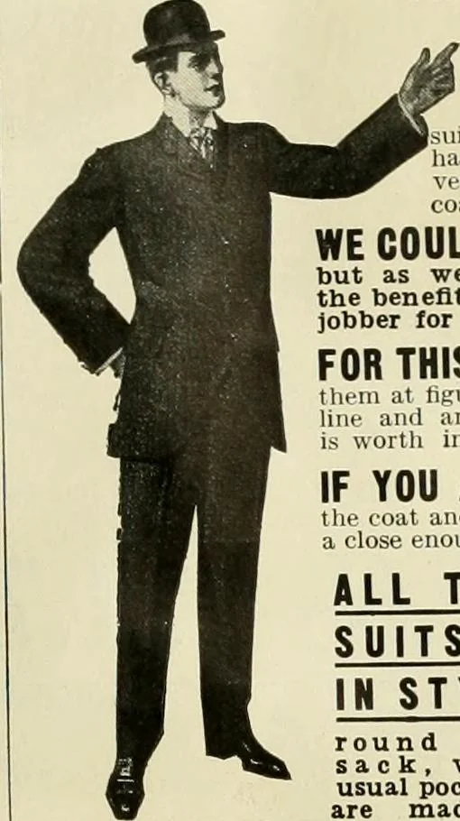 An illustration from Men's ready made clothing : sample book 89F., 1906, leaf 18