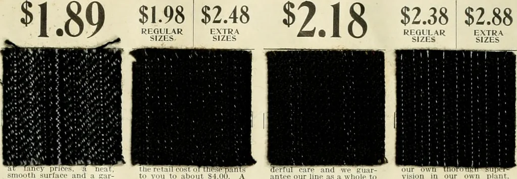 An illustration from Men's ready made clothing : sample book 89F., 1906, leaf 20