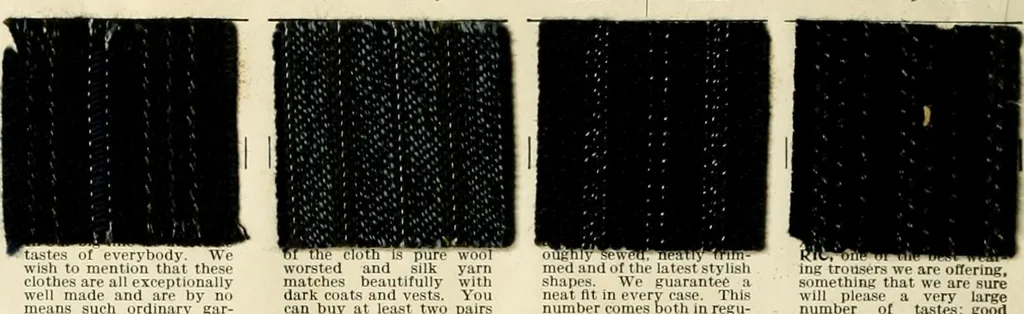 An illustration from Men's ready made clothing : sample book 89F., 1906, leaf 21