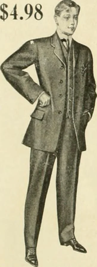 An illustration from Men's ready made clothing : sample book 89F., 1906, leaf 35