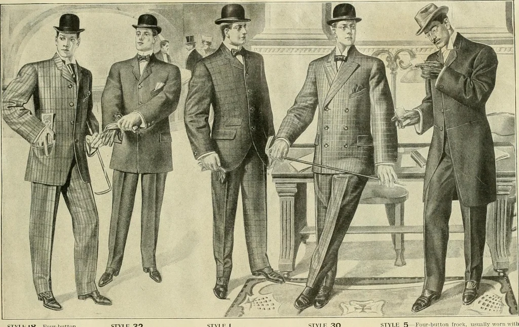 An illustration from Men's ready made clothing : sample book 89F., 1906, leaf 8