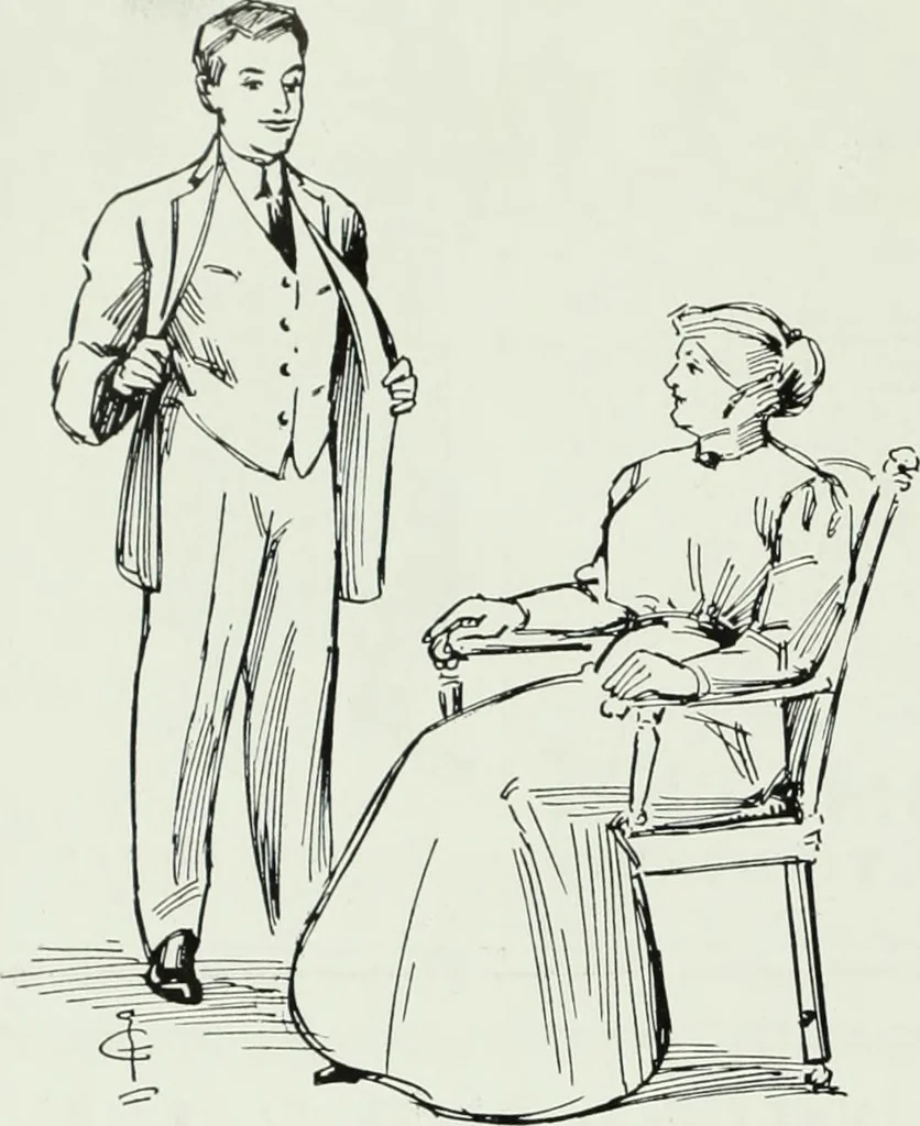 An illustration from Men's wear of Canada (April-December 1911), 1911, leaf 219