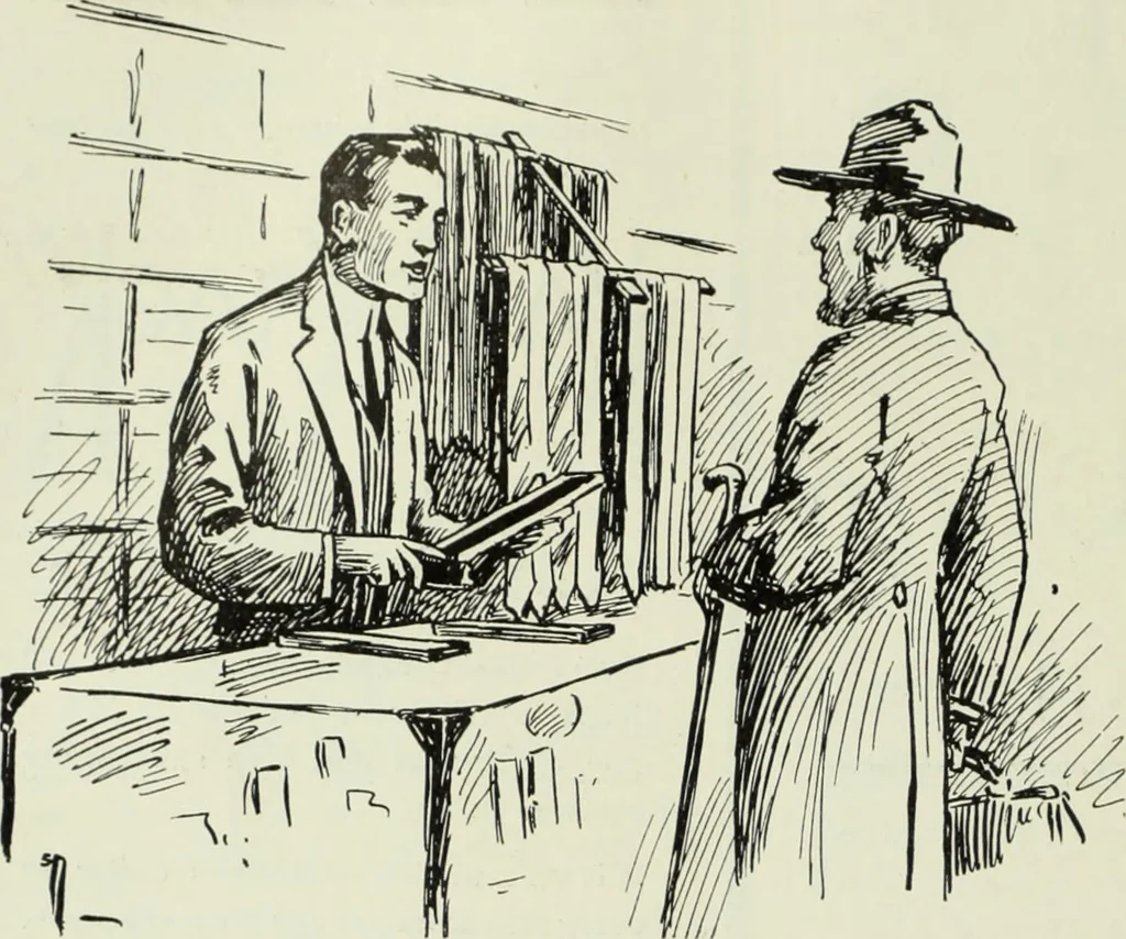 An illustration from Men's wear of Canada (April-December 1911), 1911, leaf 53