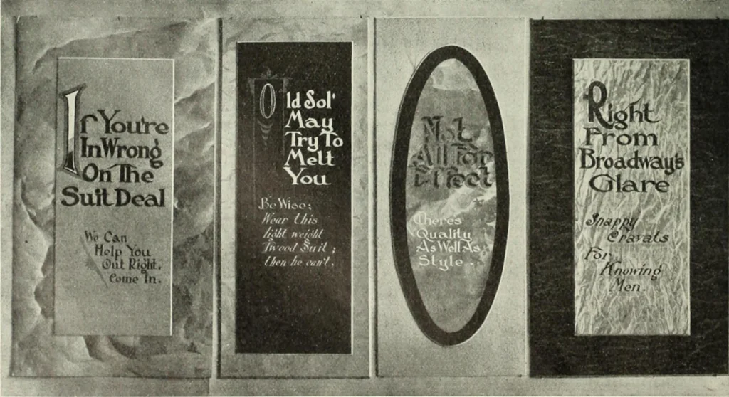 An illustration from Men's wear of Canada (April-December 1911), 1911, leaf 61