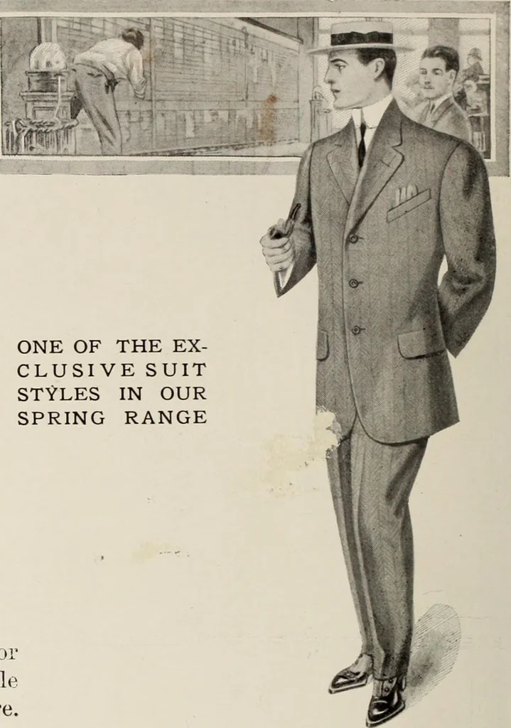 An illustration from Men's wear of Canada (January-December 1912), 1912, leaf 107