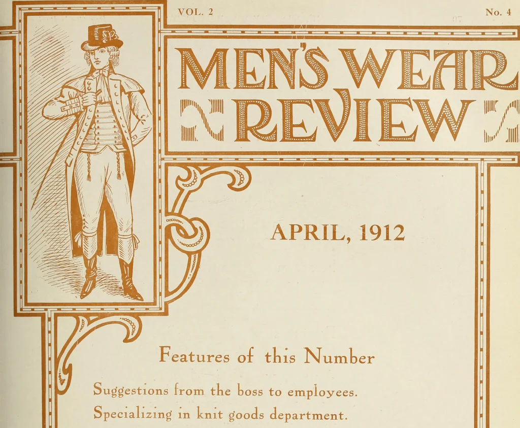 An illustration from Men's wear of Canada (January-December 1912), 1912, leaf 158