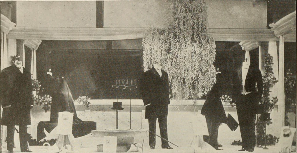 An illustration from Men's wear of Canada (January-December 1912), 1912, leaf 497