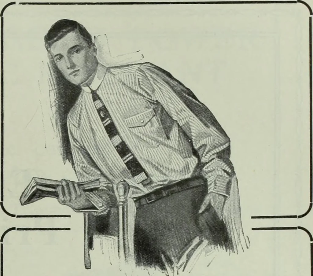 An illustration from Men's wear of Canada (January-December 1913), 1913, leaf 104