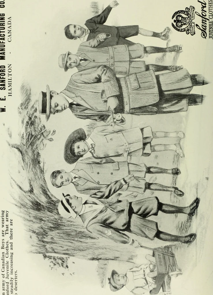 An illustration from Men's wear of Canada (January-December 1913), 1913, leaf 155