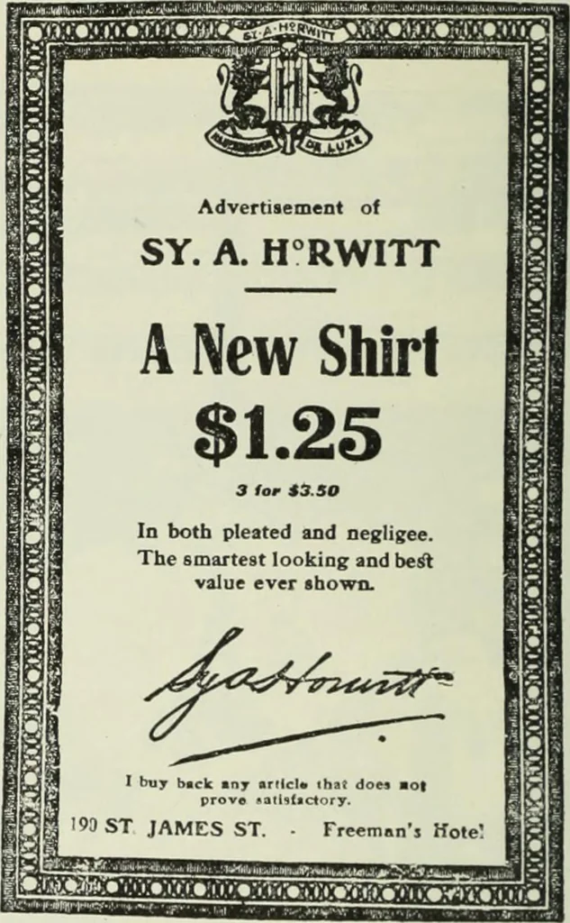 An illustration from Men's wear of Canada (January-December 1913), 1913, leaf 159