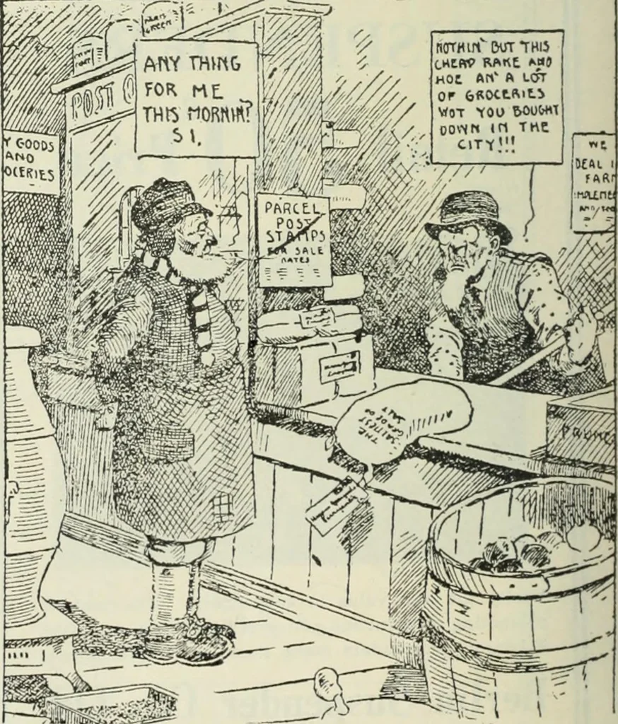 An illustration from Men's wear of Canada (January-December 1913), 1913, leaf 195