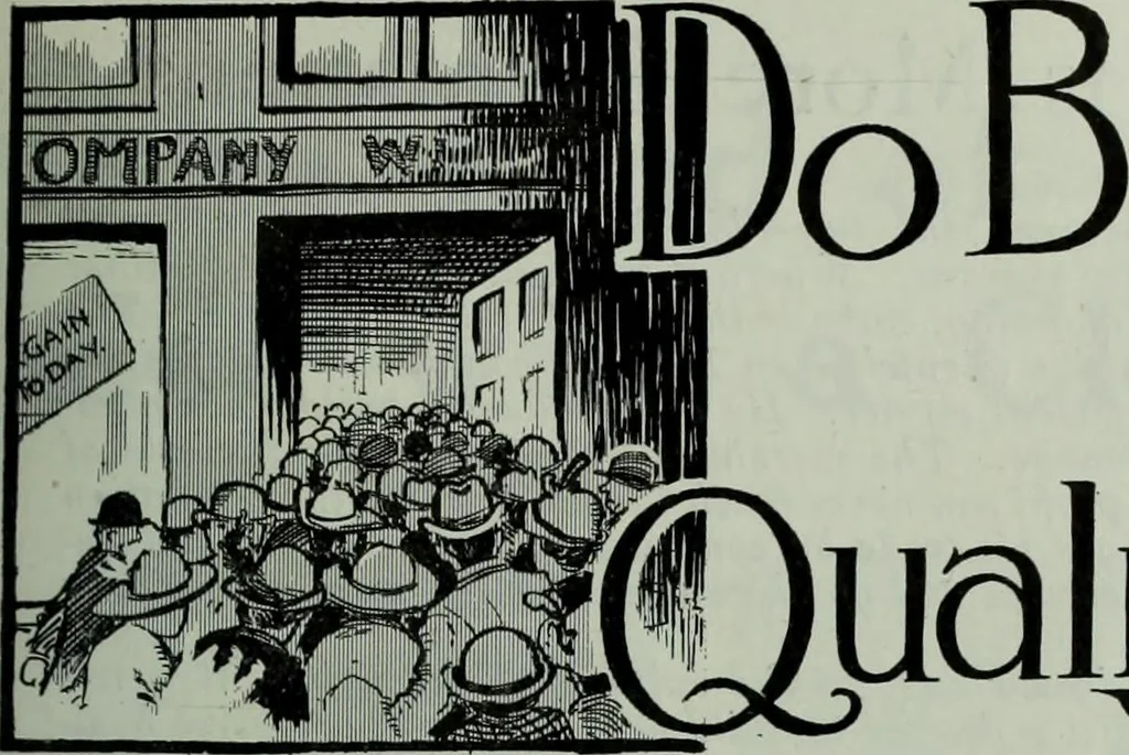 An illustration from Men's wear of Canada (January-December 1913), 1913, leaf 216