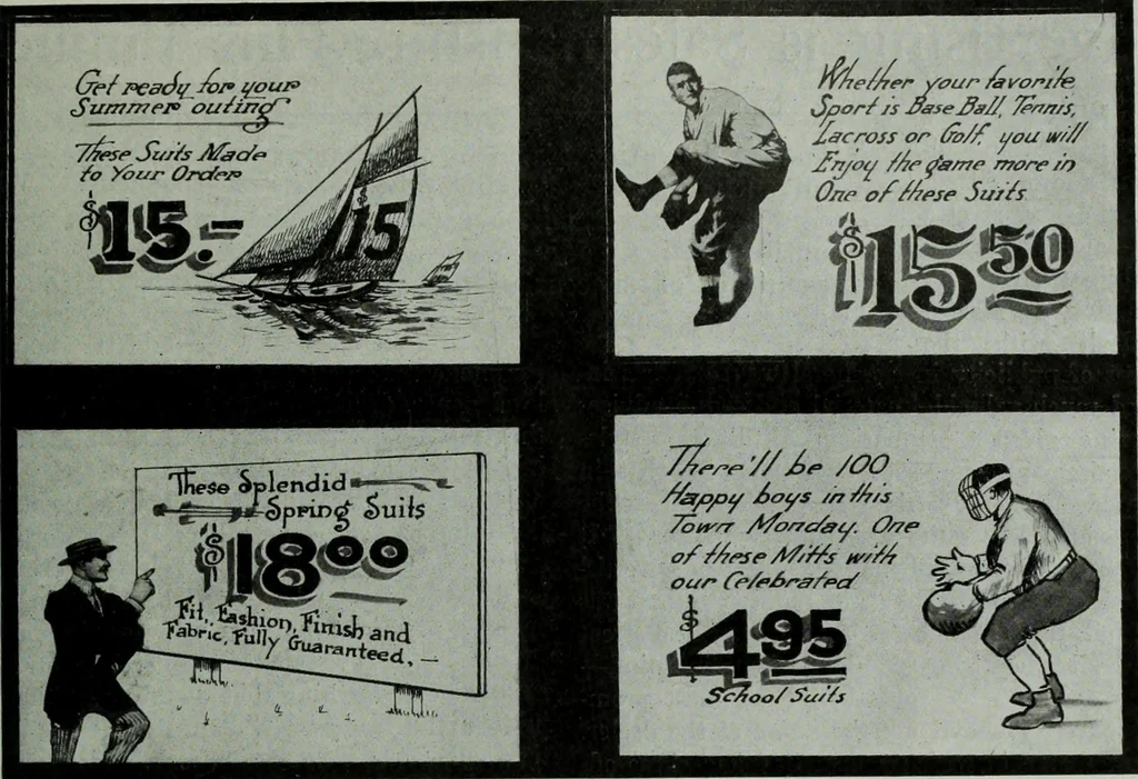 An illustration from Men's wear of Canada (January-December 1913), 1913, leaf 298
