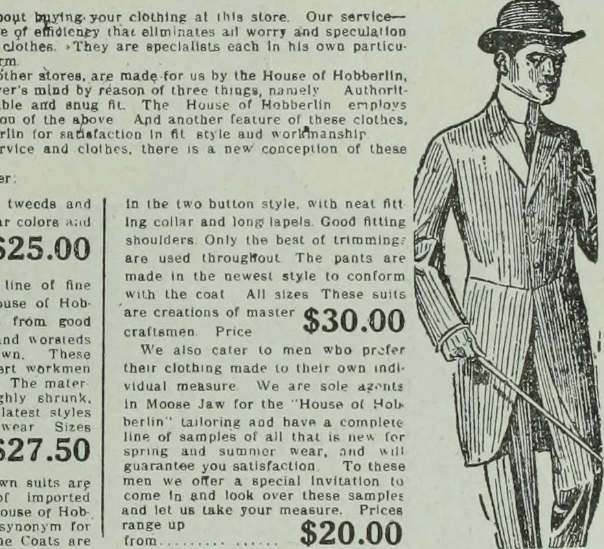 An illustration from Men's wear of Canada (January-December 1913), 1913, leaf 300