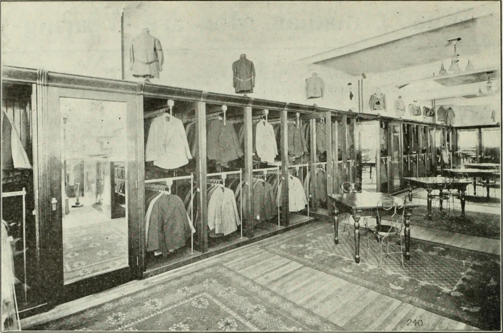 An illustration from Men's wear of Canada (January-December 1913), 1913, leaf 351