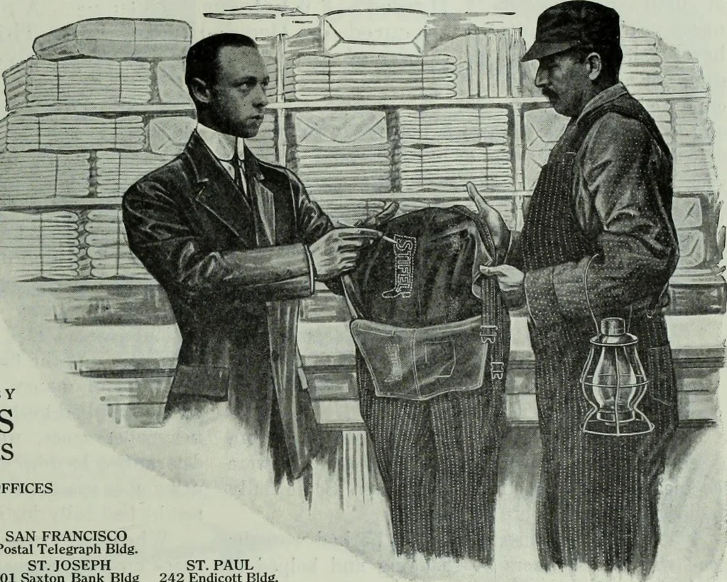 An illustration from Men's wear of Canada (January-December 1913), 1913, leaf 412