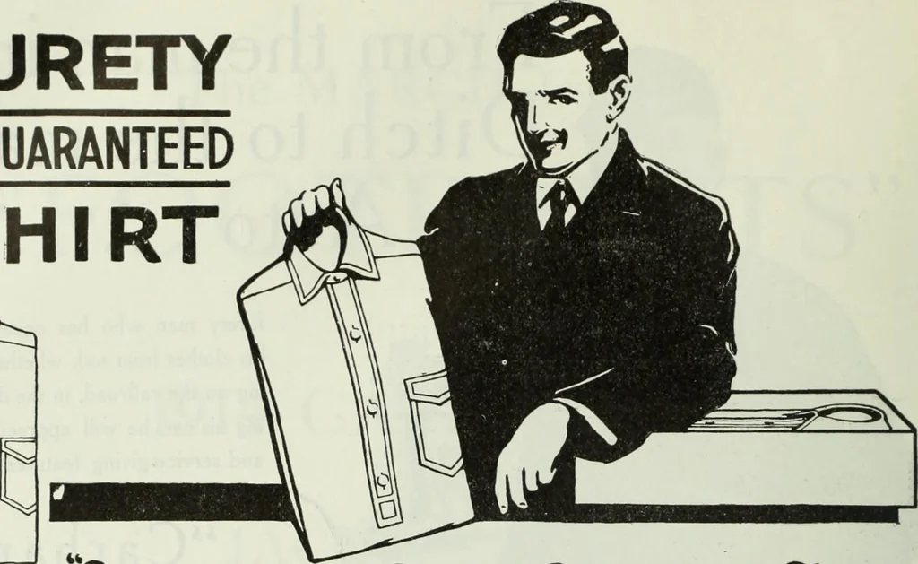An illustration from Men's wear of Canada (January-December 1914), 1914, leaf 101