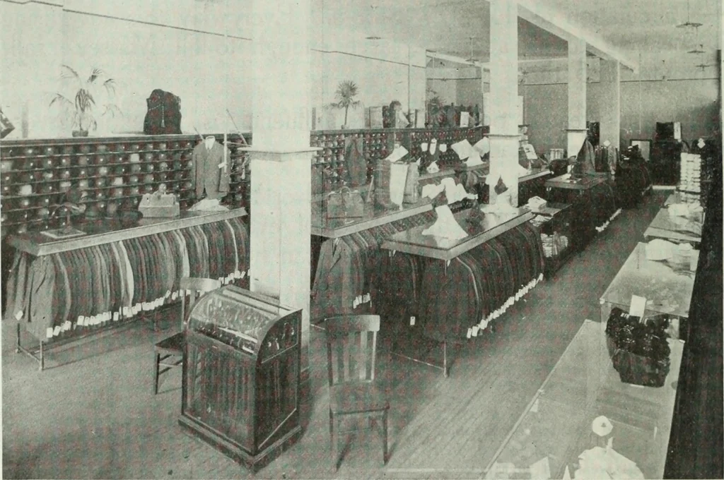 An illustration from Men's wear of Canada (January-December 1914), 1914, leaf 157