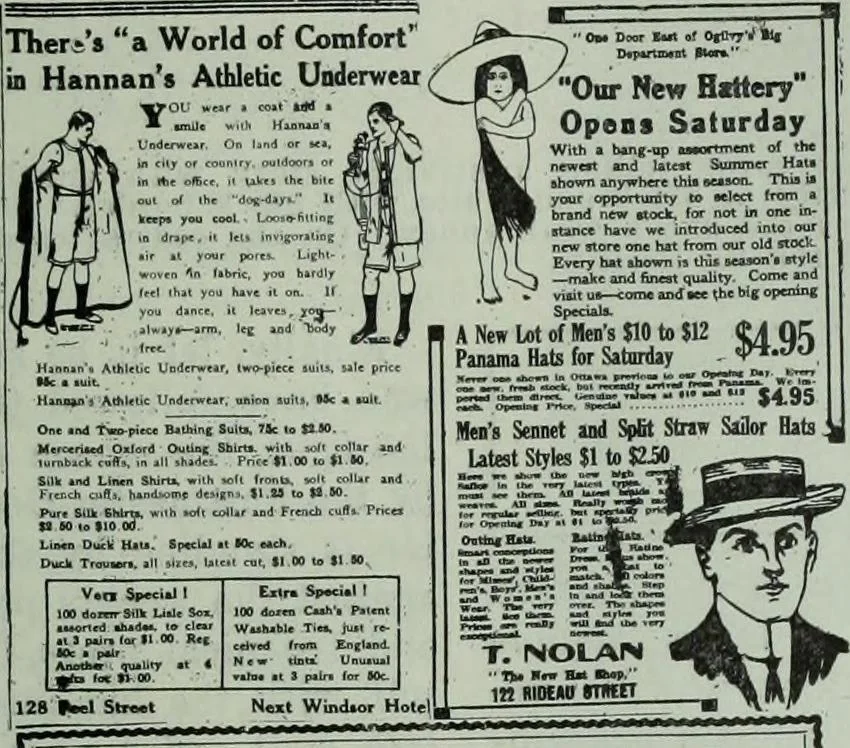 An illustration from Men's wear of Canada (January-December 1914), 1914, leaf 322