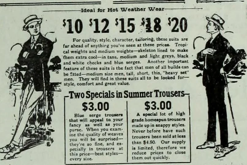 An illustration from Men's wear of Canada (January-December 1914), 1914, leaf 322