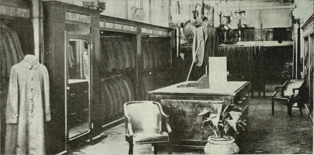 An illustration from Men's wear of Canada (January-December 1914), 1914, leaf 401