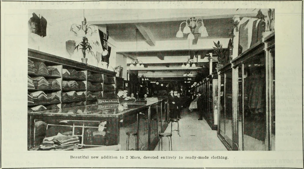 An illustration from Men's wear of Canada (January-December 1914), 1914, leaf 497