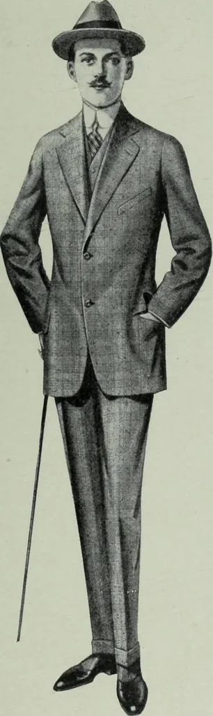 An illustration from Men's wear of Canada (January-December 1915), 1915, leaf 168