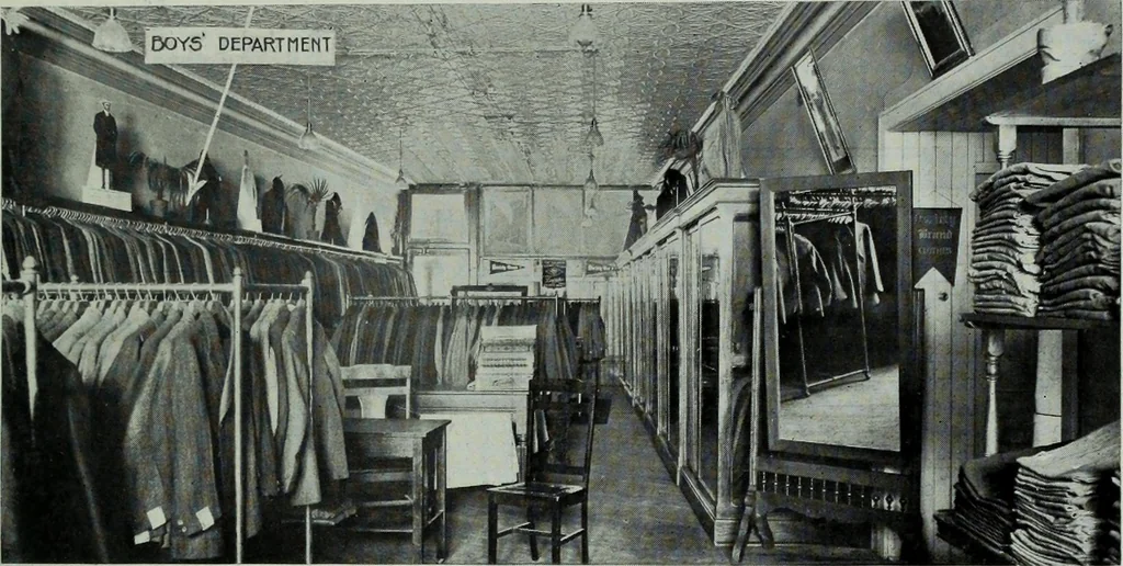 An illustration from Men's wear of Canada (January-December 1915), 1915, leaf 218