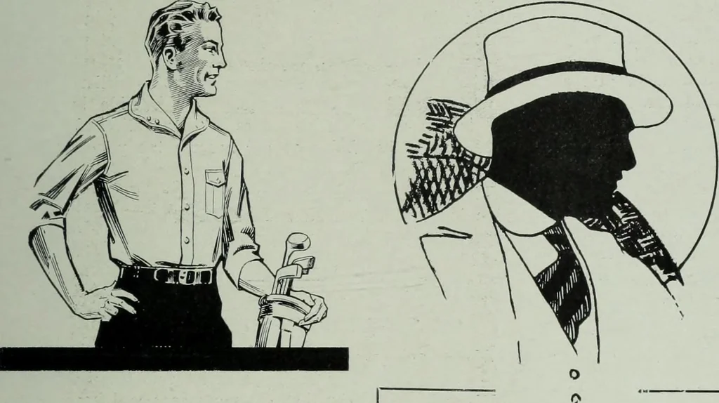 An illustration from Men's wear of Canada (January-December 1915), 1915, leaf 220