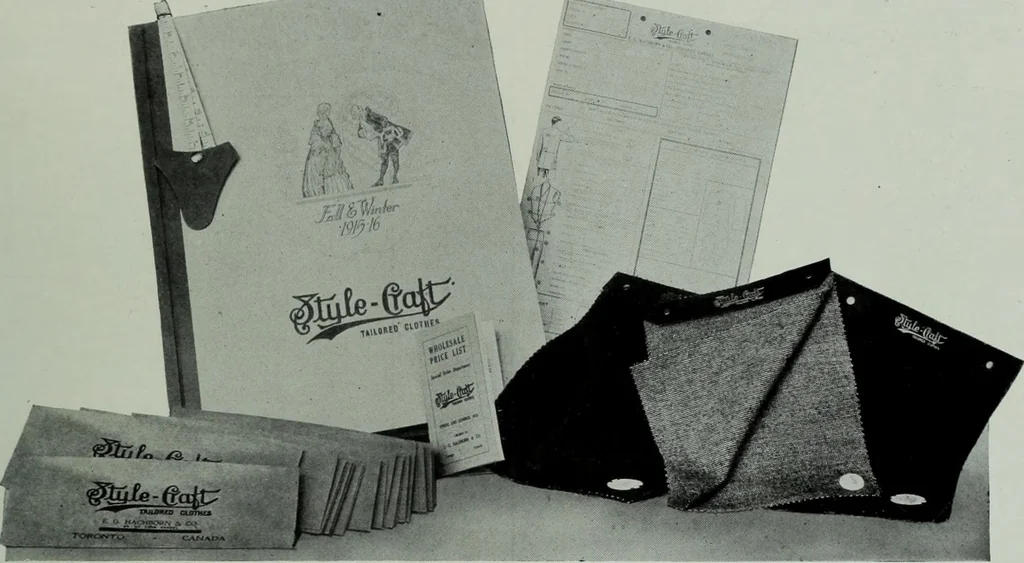 An illustration from Men's wear of Canada (January-December 1915), 1915, leaf 374