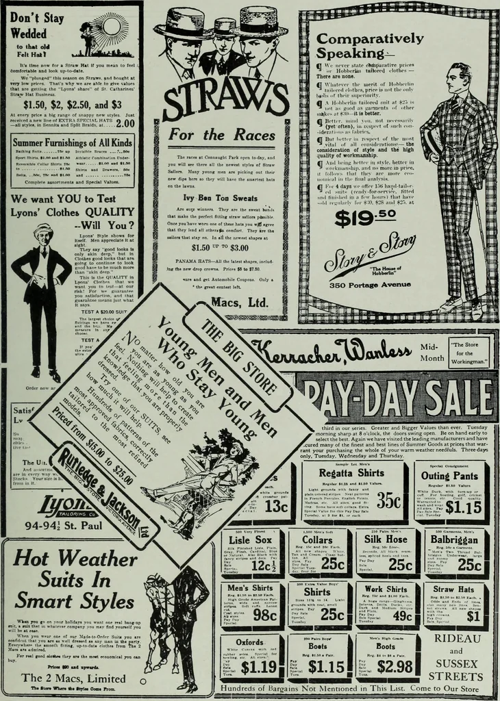 An illustration from Men's wear of Canada (January-December 1915), 1915, leaf 420