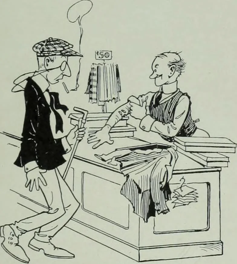 An illustration from Men's wear of Canada (January-December 1915), 1915, leaf 474