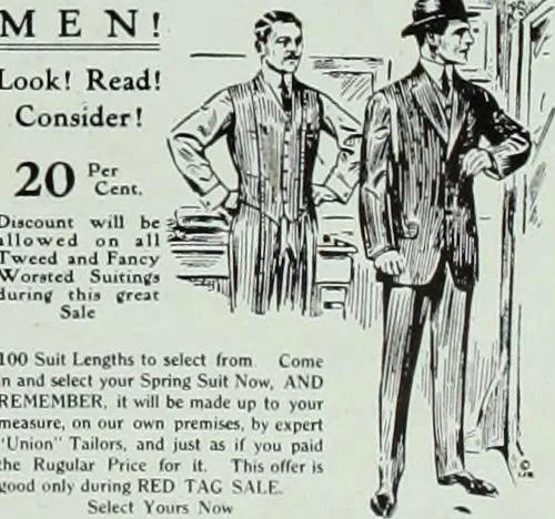 An illustration from Men's wear of Canada (January-December 1915), 1915, leaf 632