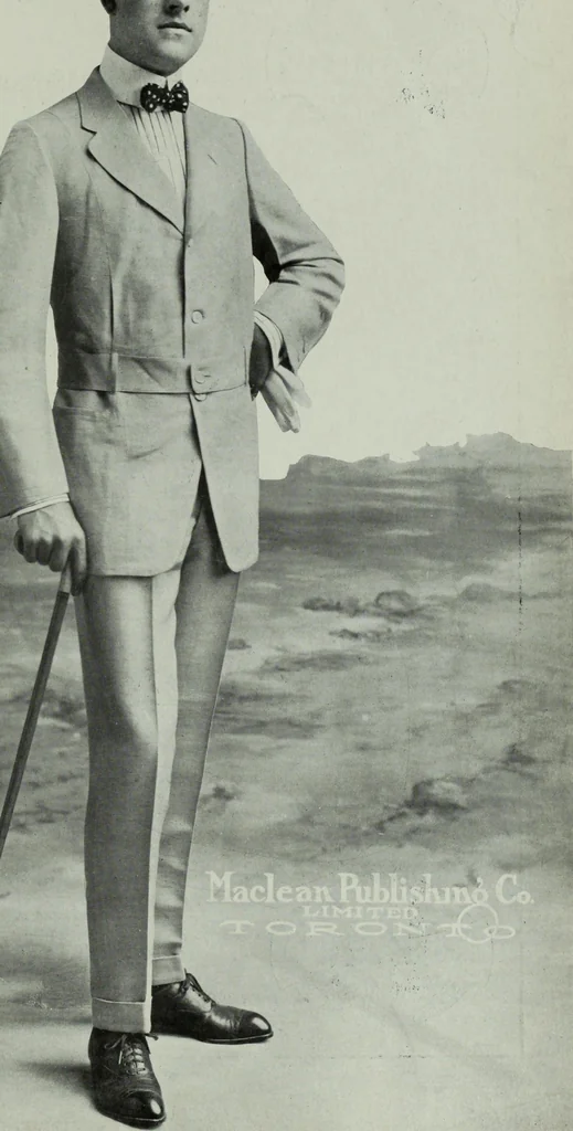 An illustration from Men's wear of Canada (January-December 1915), 1915, leaf 92