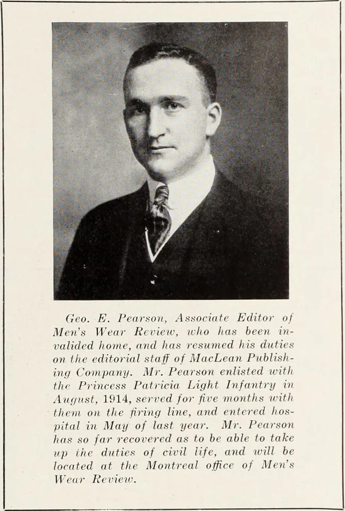 An illustration from Men's wear of Canada (January-December 1916), 1916, leaf 121