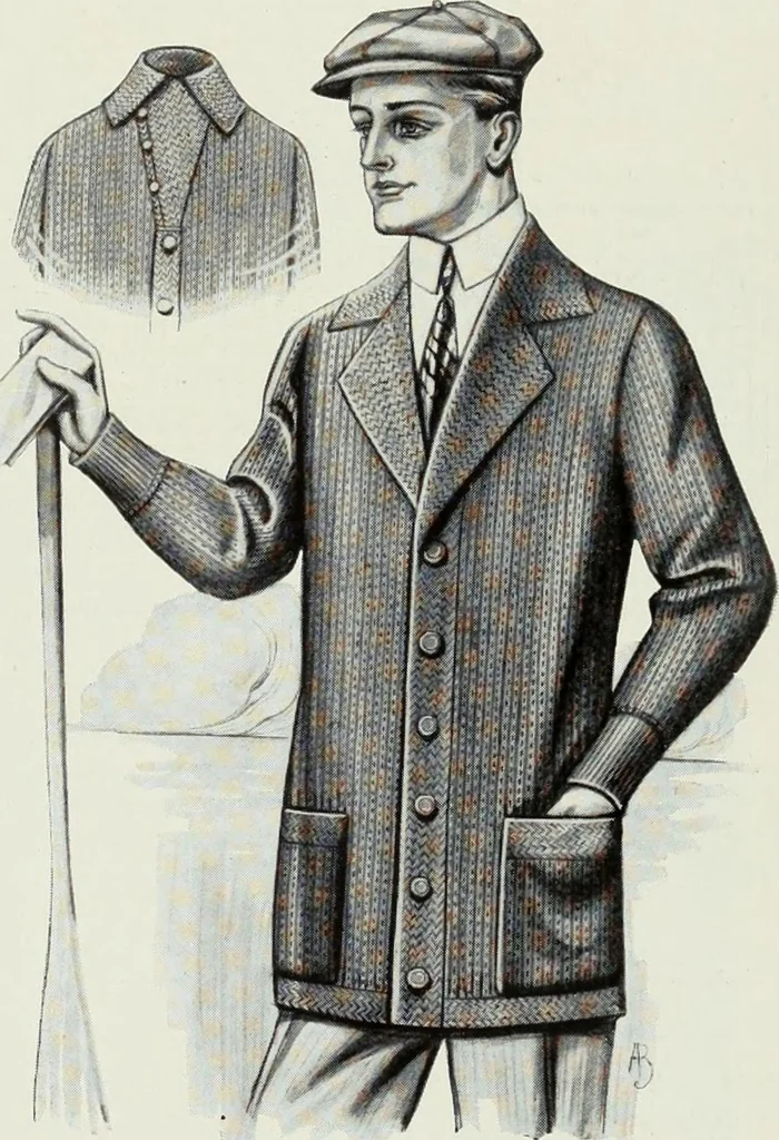 An illustration from Men's wear of Canada (January-December 1916), 1916, leaf 122