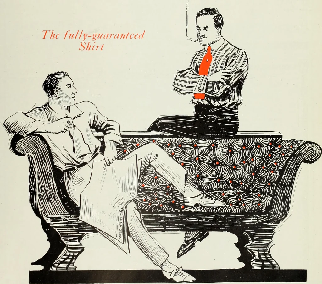 An illustration from Men's wear of Canada (January-December 1916), 1916, leaf 16