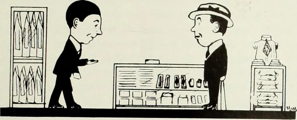 An illustration from Men's wear of Canada (January-December 1916), 1916, leaf 182