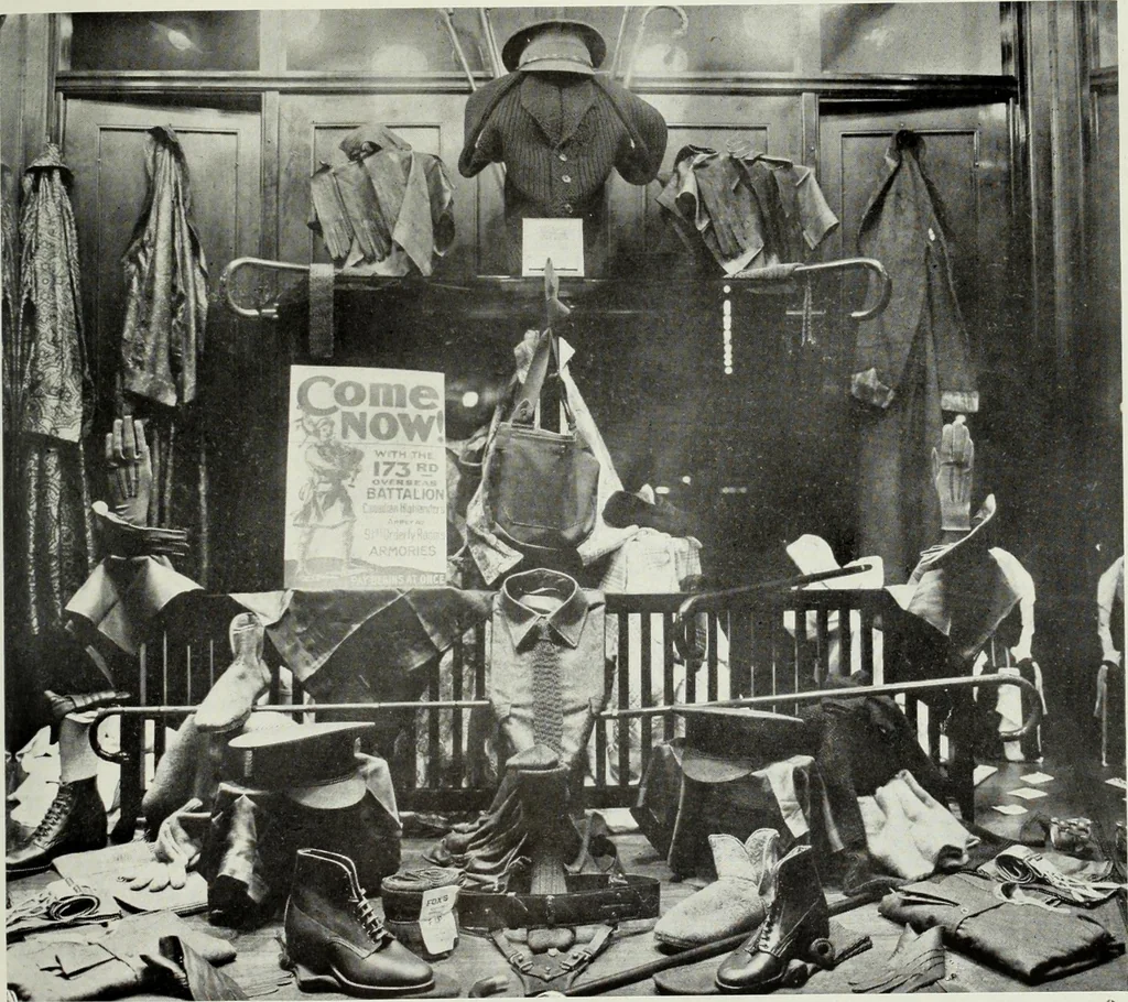 An illustration from Men's wear of Canada (January-December 1916), 1916, leaf 190