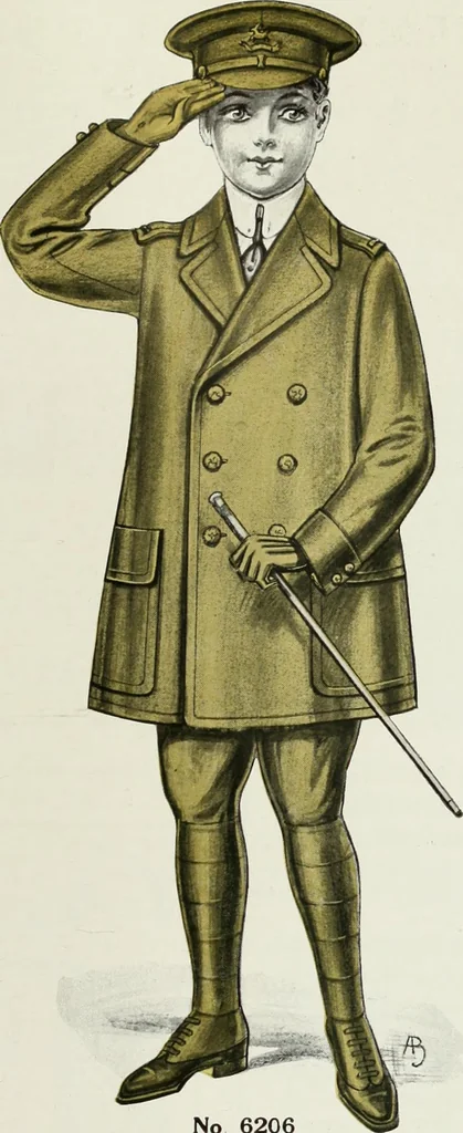 An illustration from Men's wear of Canada (January-December 1916), 1916, leaf 238