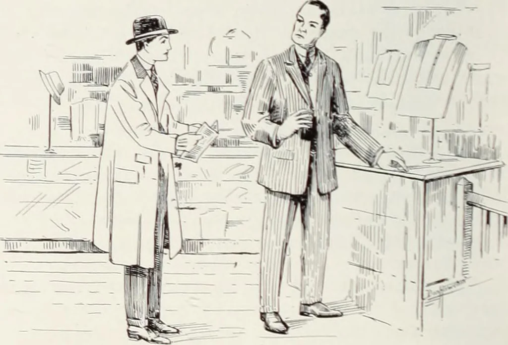 An illustration from Men's wear of Canada (January-December 1916), 1916, leaf 319