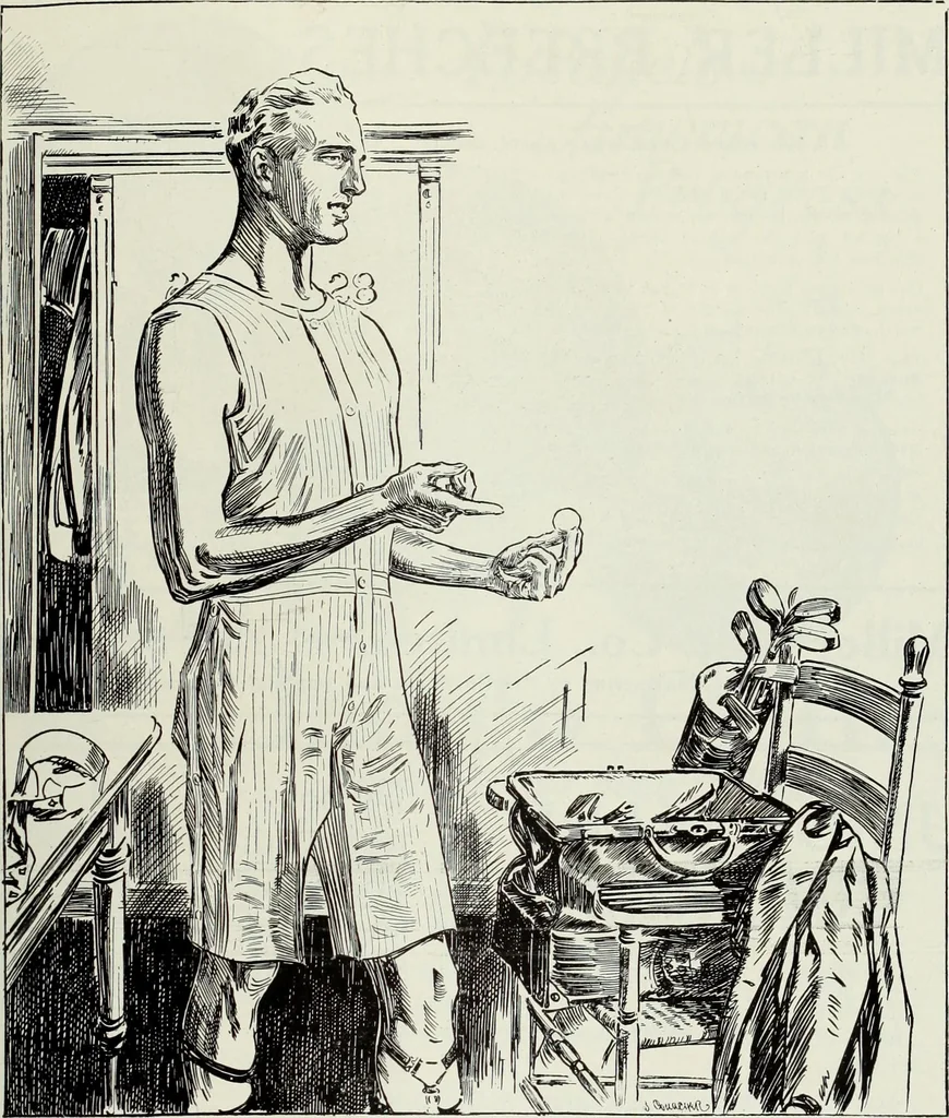 An illustration from Men's wear of Canada (January-December 1916), 1916, leaf 366