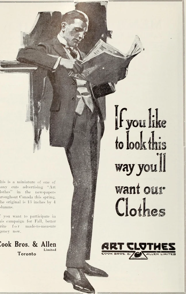 An illustration from Men's wear of Canada (January-December 1916), 1916, leaf 375