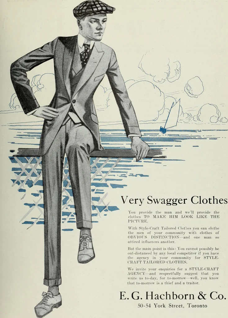 An illustration from Men's wear of Canada (January-December 1916), 1916, leaf 526