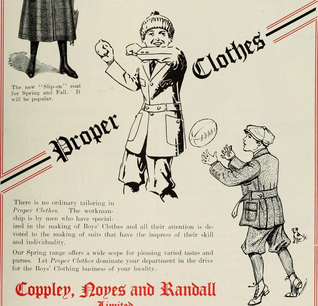 An illustration from Men's wear of Canada (January-December 1916), 1916, leaf 558