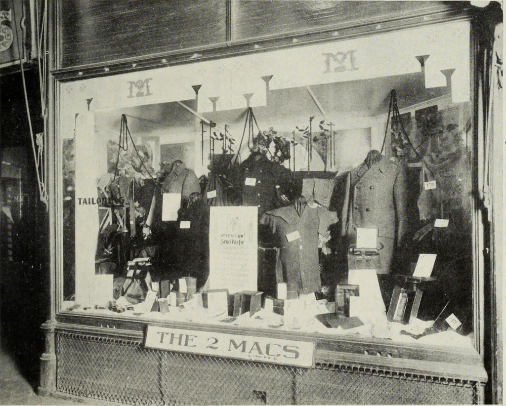 An illustration from Men's wear of Canada (January-December 1916), 1916, leaf 582
