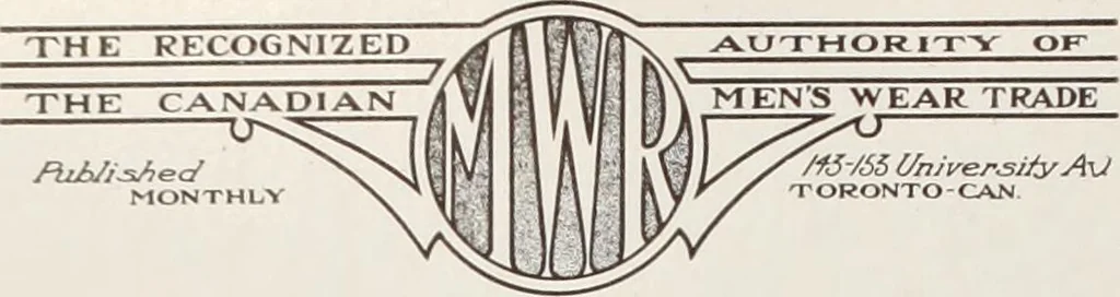 An illustration from Men's wear of Canada (January-December 1916), 1916, leaf 673