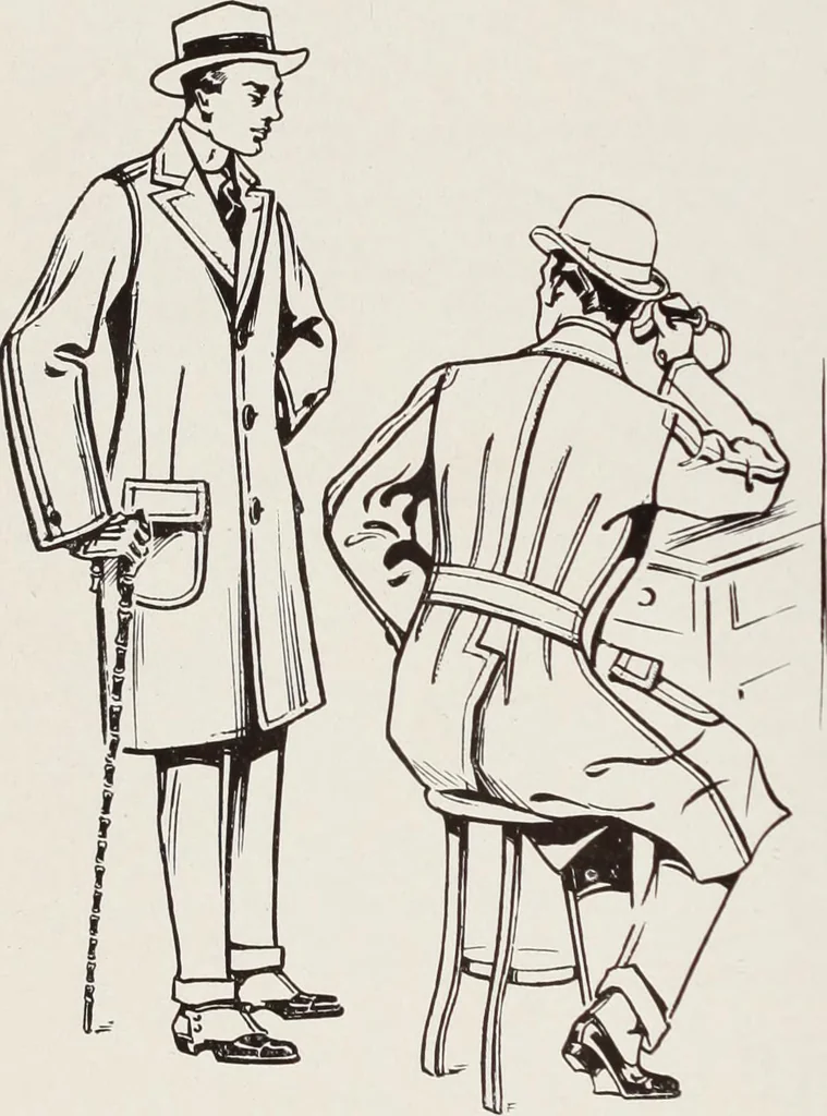 An illustration from Men's wear of Canada (January-December 1916), 1916, leaf 677