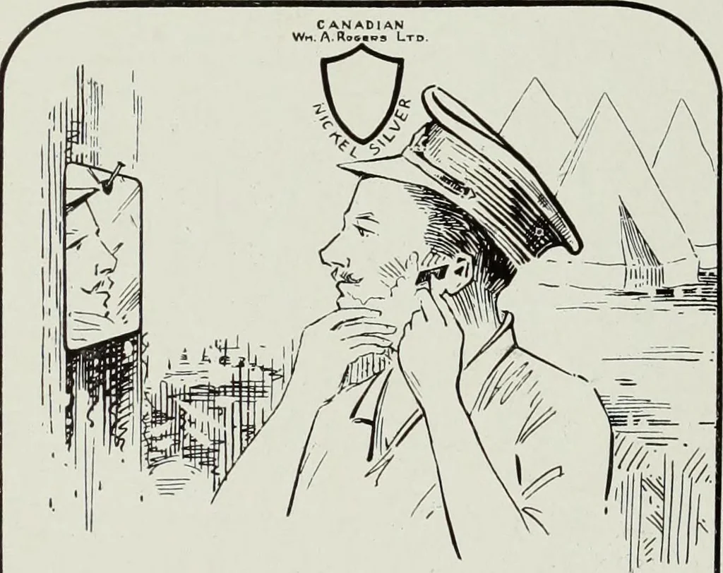 An illustration from Men's wear of Canada (January-December 1916), 1916, leaf 694