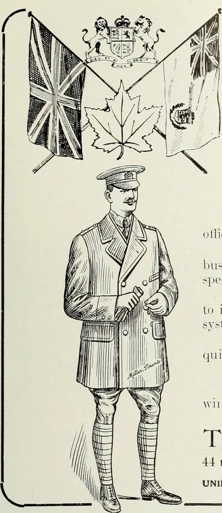 An illustration from Men's wear of Canada (January-December 1916), 1916, leaf 70